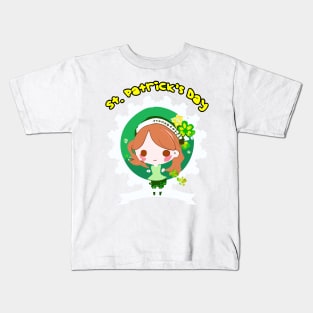 on St. Patrick’s Day bird bag Kids T-Shirt